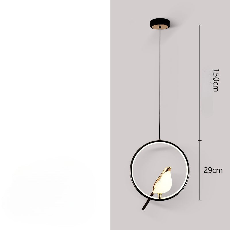 Lustre LED Nordique en forme d'oiseau