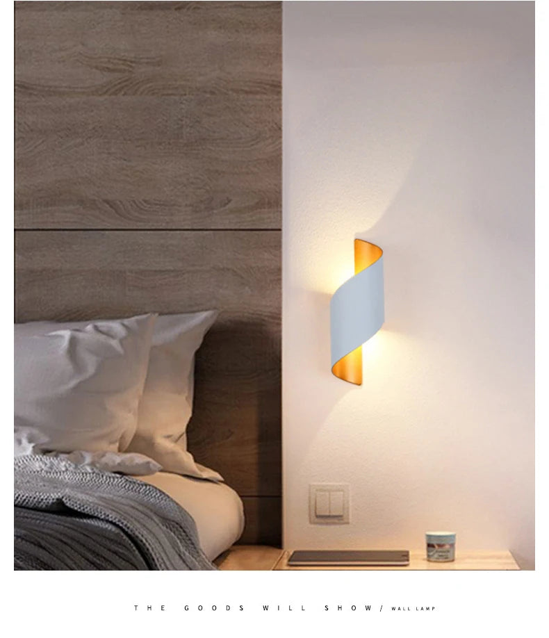 Applique Murale LED au Design Spirale
