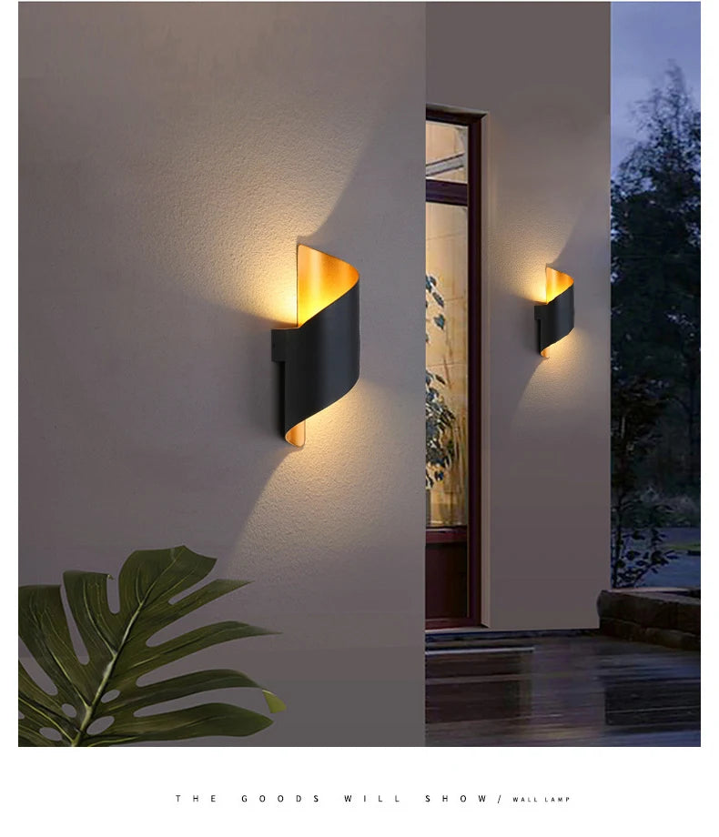 Applique Murale LED au Design Spirale