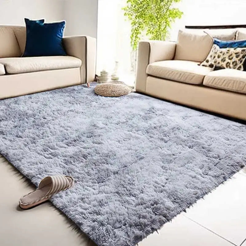 Tapis en peluche moelleux pour salon