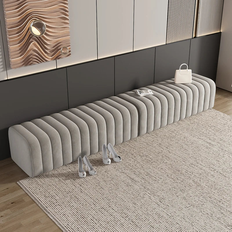 Tabouret design en velours doux