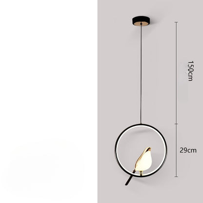 Lustre LED Nordique en forme d'oiseau