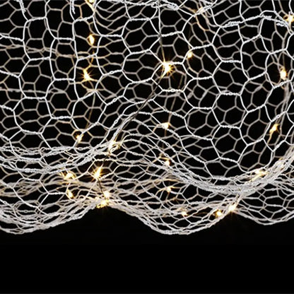 Plafonnier métallique LED design nuage creux