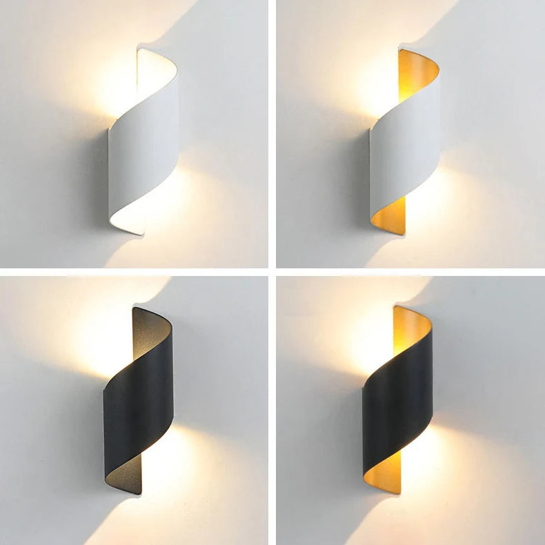 Applique Murale LED au Design Spirale