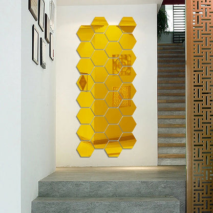 Autocollant mural miroir 3D