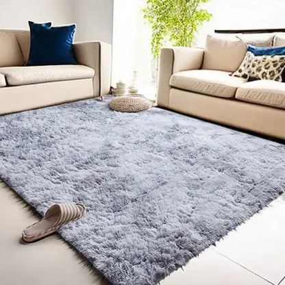 Tapis en peluche moelleux pour salon