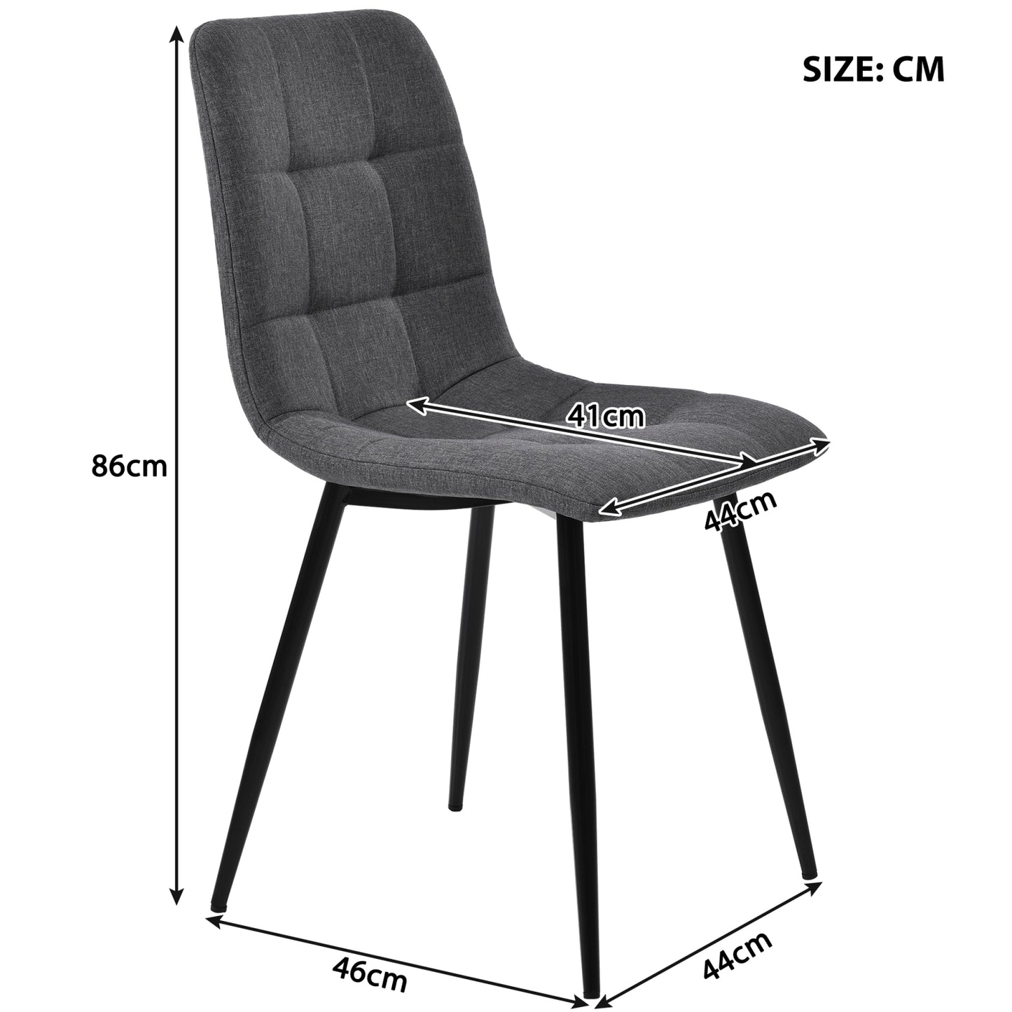 Ensemble de chaise de salle à manger robuste