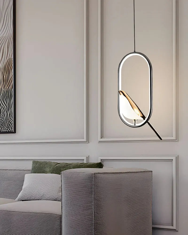 Lustre LED Nordique en forme d'oiseau