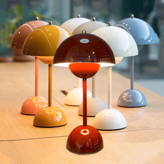 Lampe de table champignon rechargeable