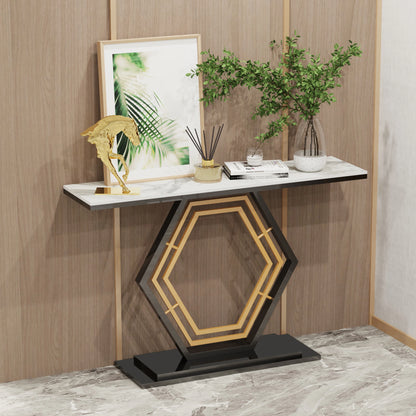 Table console en métal