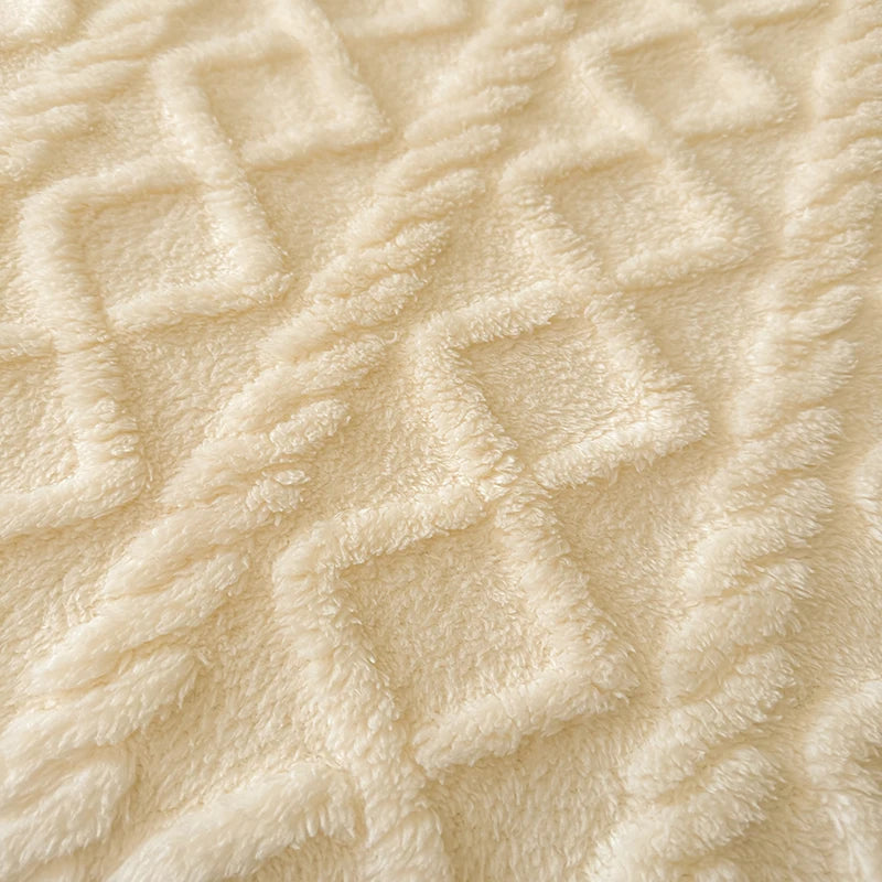 Couverture épaisse ultra douce à motifs