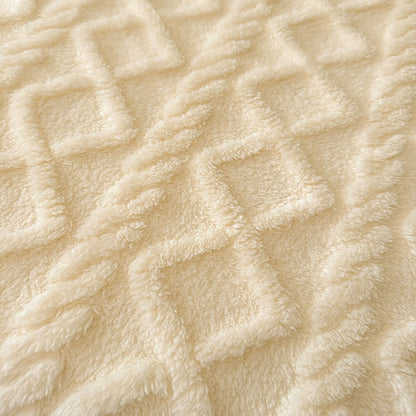 Couverture épaisse ultra douce à motifs