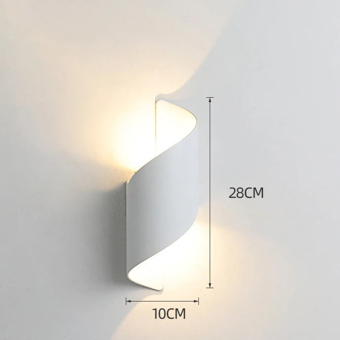Applique Murale LED au Design Spirale
