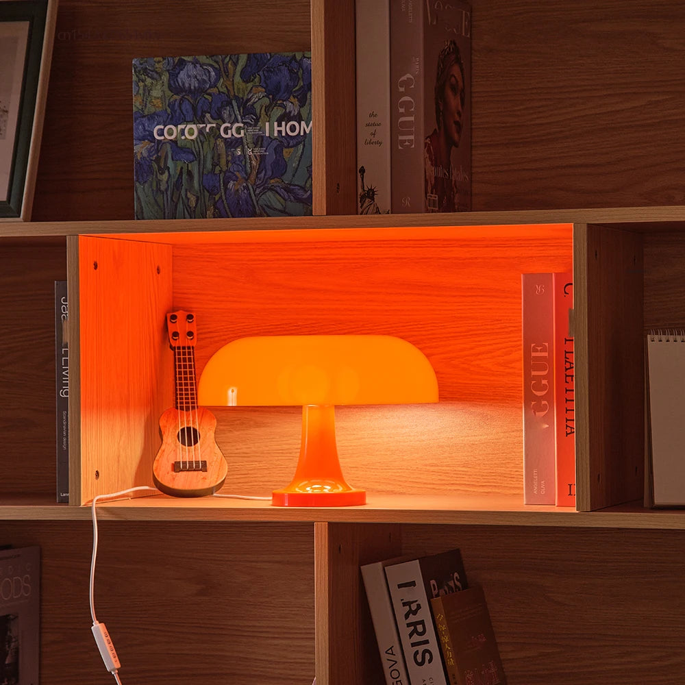 Lampe de table LED champignon rétro