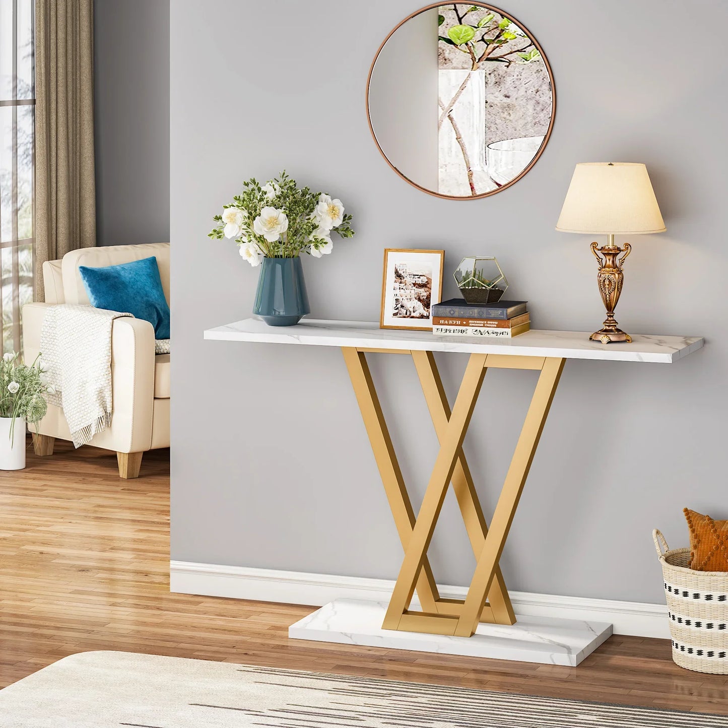Table console industrielle