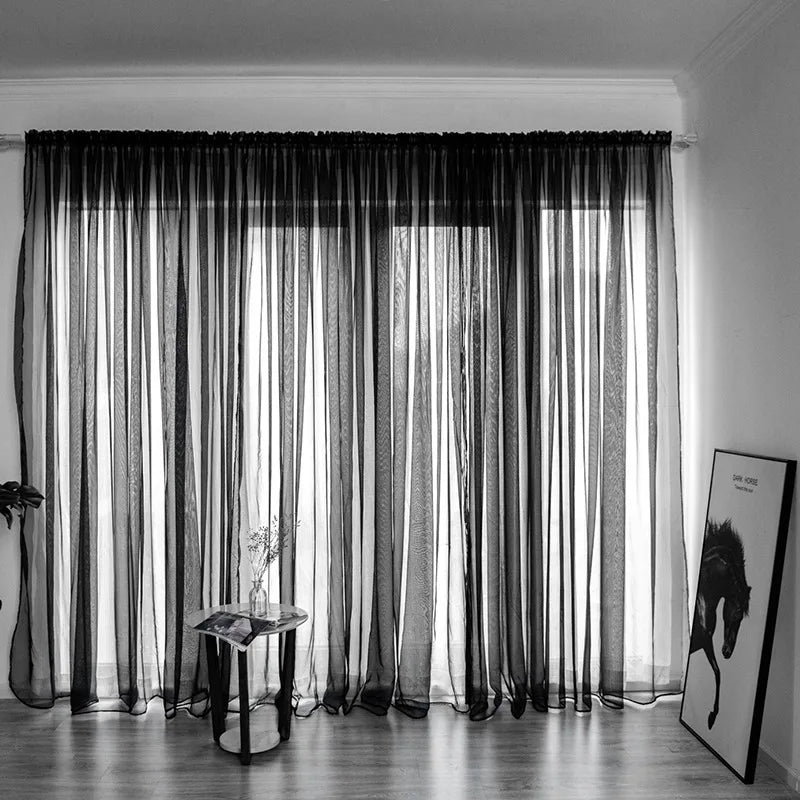 Rideaux de fenêtre transparents