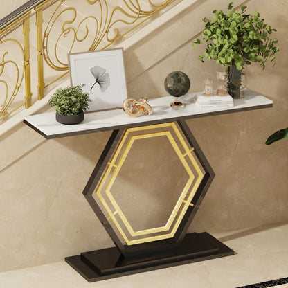 Table console en métal