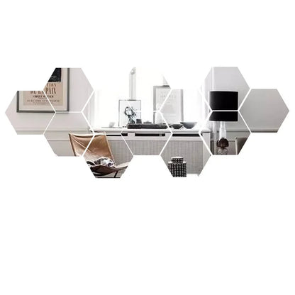Autocollant mural miroir 3D