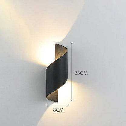 Applique Murale LED au Design Spirale