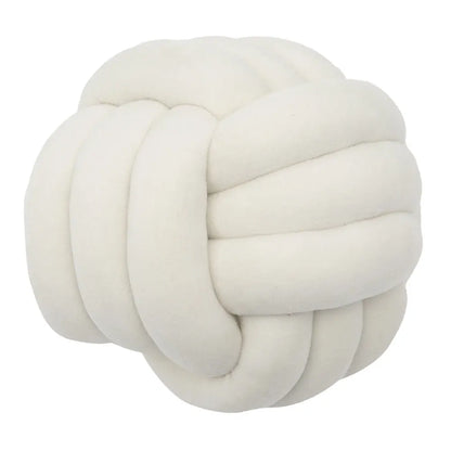 Coussin rond noué en velours pour enfant