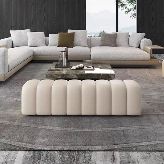 Tabouret design en velours doux