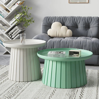 Table Basse Ronde Nordique pour Salon