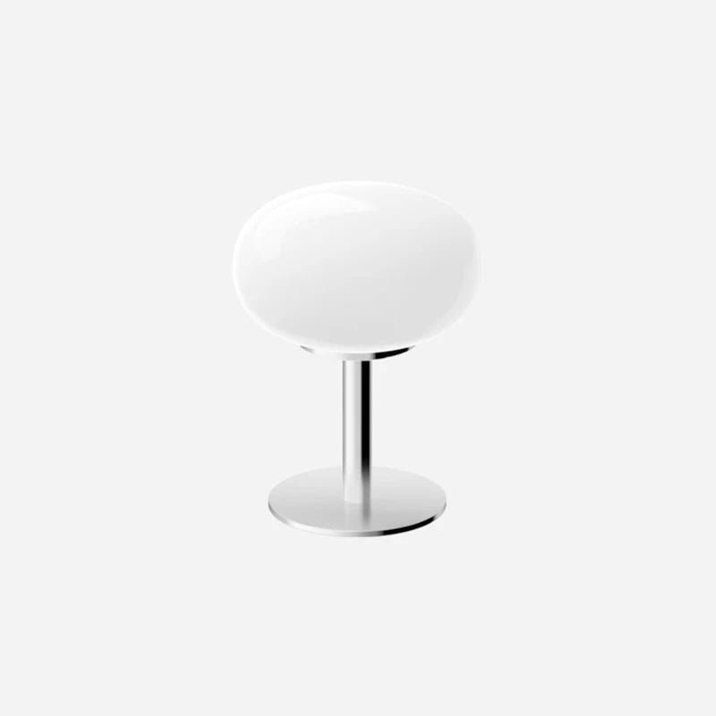 Lampe LED de table en verre macaron