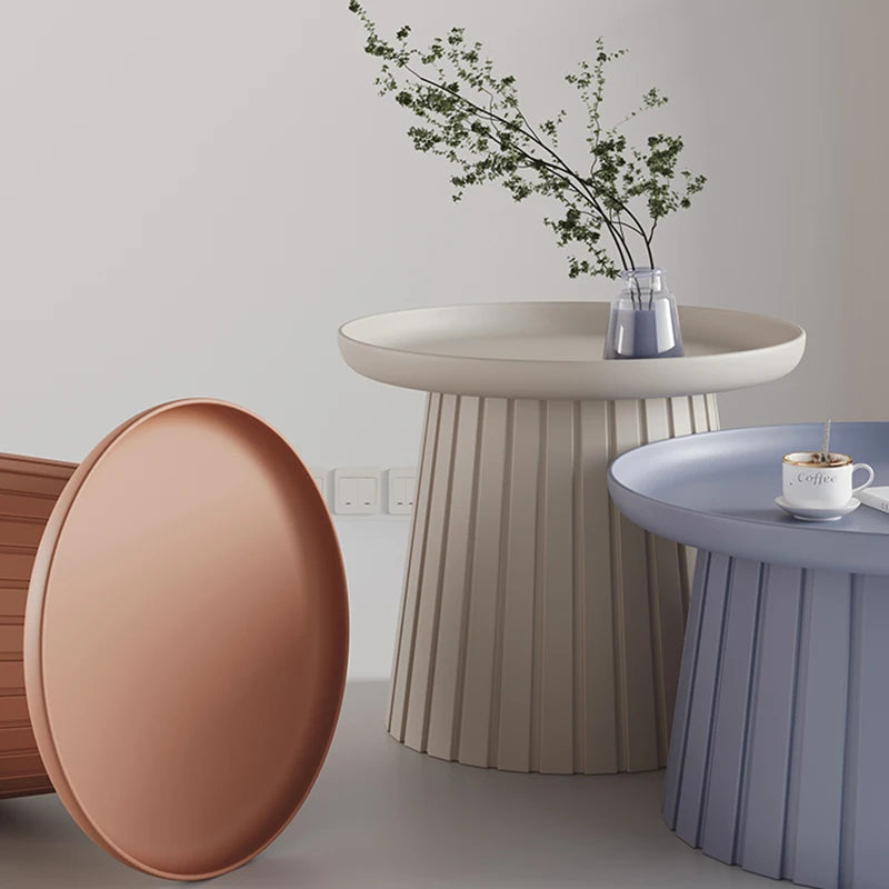 Table Basse Ronde Nordique pour Salon