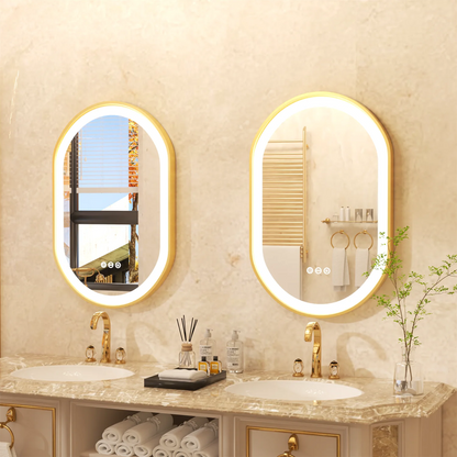Miroir LED de salle de bain ovale