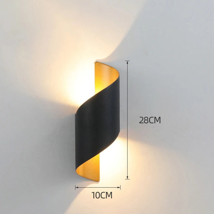 Applique Murale LED au Design Spirale