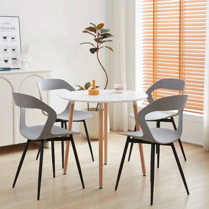 Ensemble de 4 Chaises nordiques au design créatif