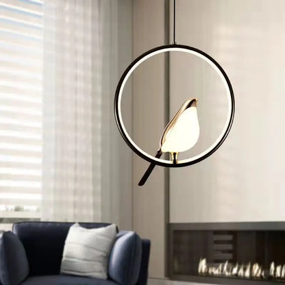 Lustre LED Nordique en forme d'oiseau