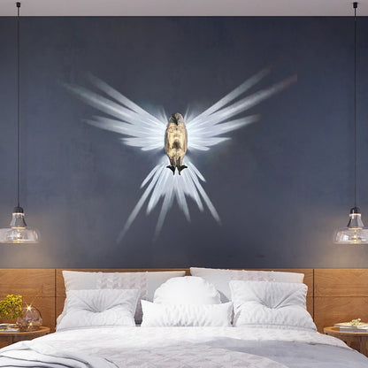 Applique murale en oiseau de Noël