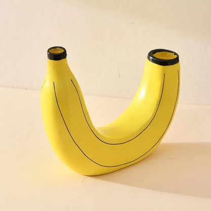Vase en résine de fleur de bananier