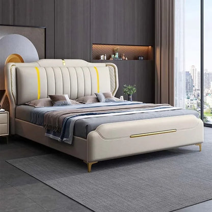 Lit double de luxe multifonctionnel