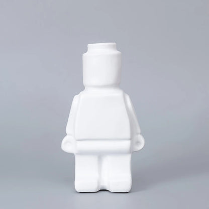 Vase Robot en Céramique de Style Nordique