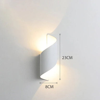 Applique Murale LED au Design Spirale