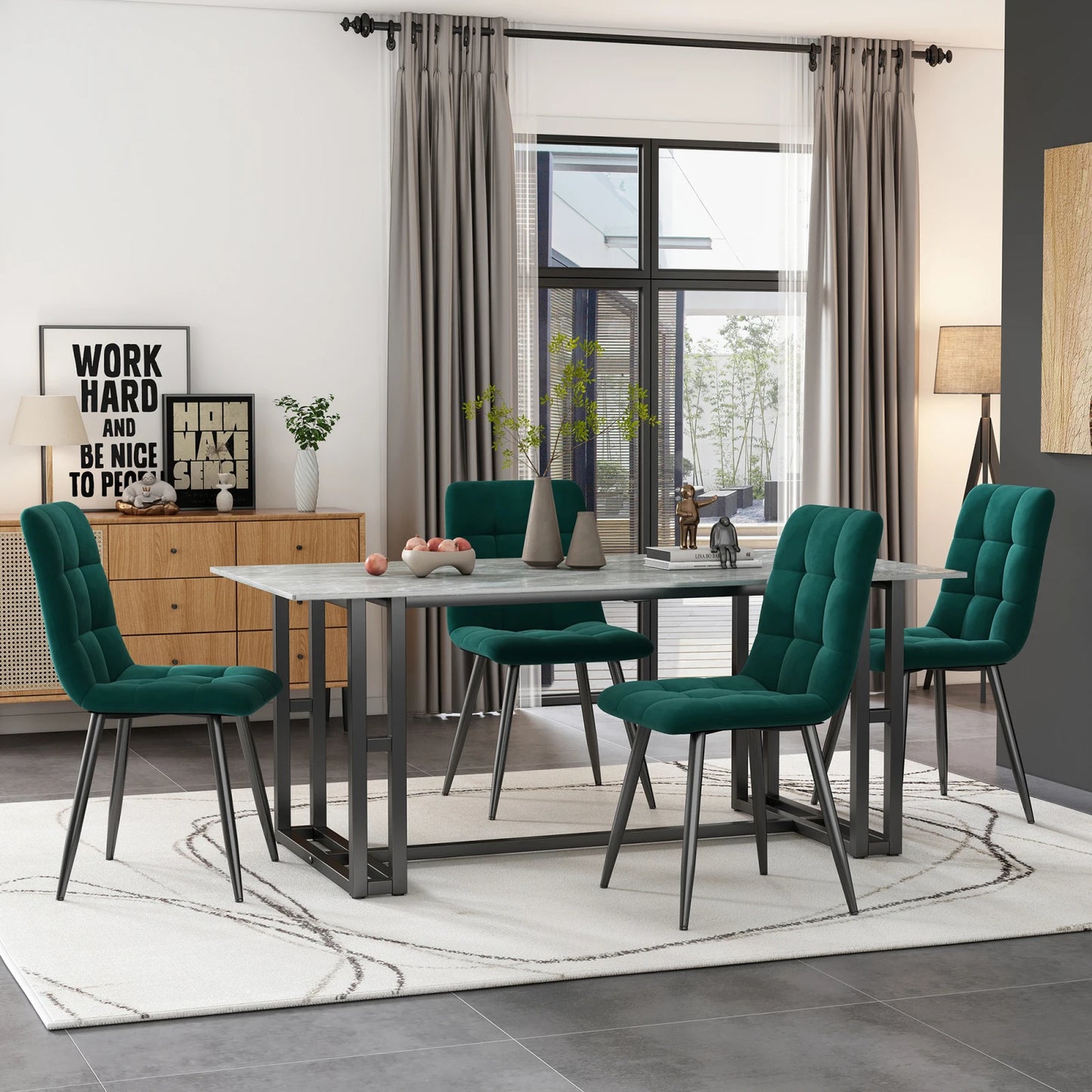 Ensemble de chaise de salle à manger robuste