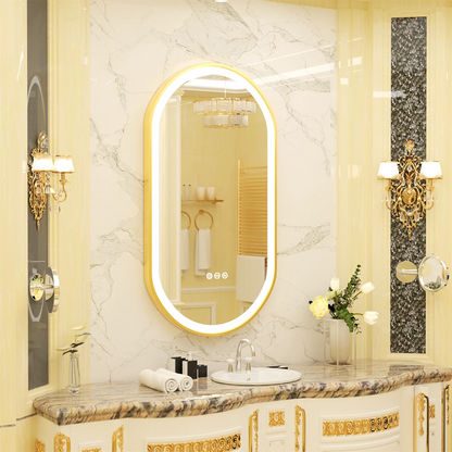 Miroir LED de salle de bain ovale