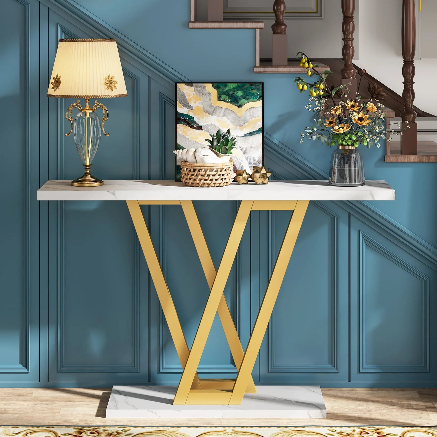 Table console industrielle