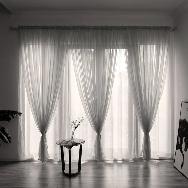 Rideaux de fenêtre transparents