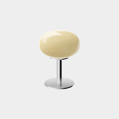 Lampe LED de table en verre macaron