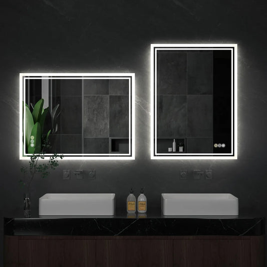 Miroir LED rétroéclairage pour salle de bain
