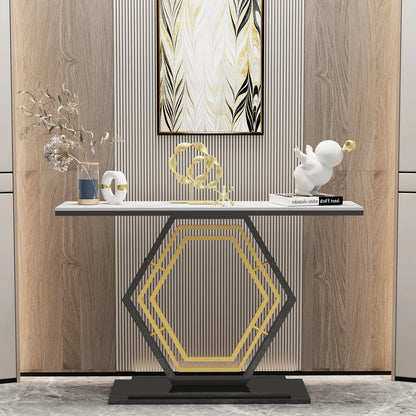 Table console en métal