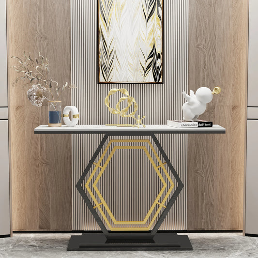 Table console en métal