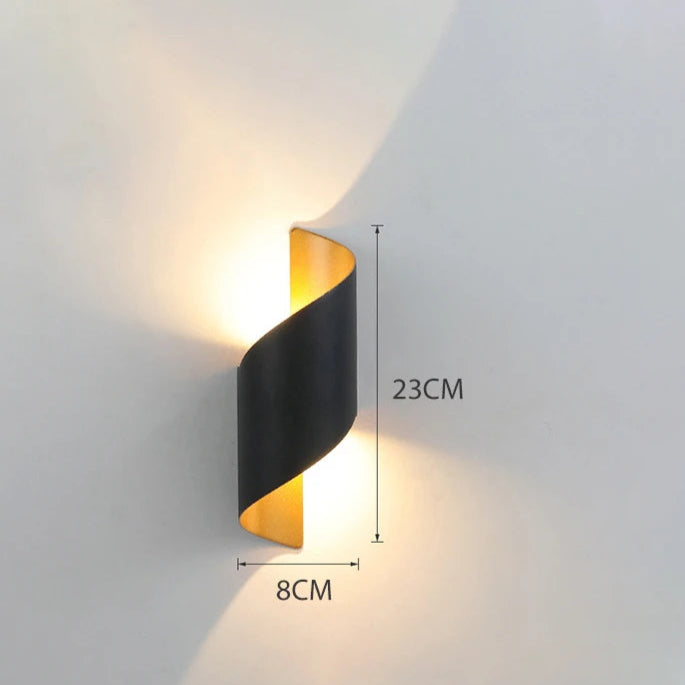 Applique Murale LED au Design Spirale