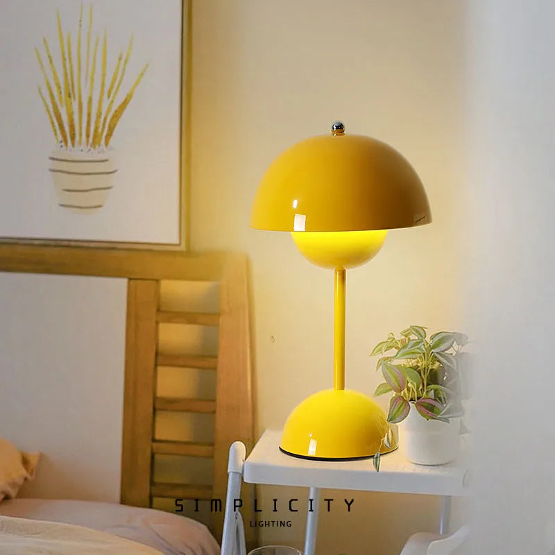 Lampe de table champignon rechargeable