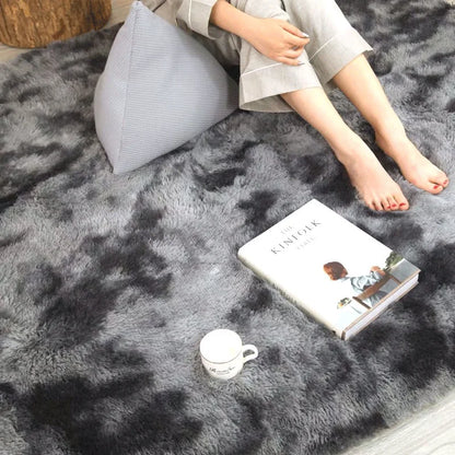 Tapis en peluche moelleux pour salon