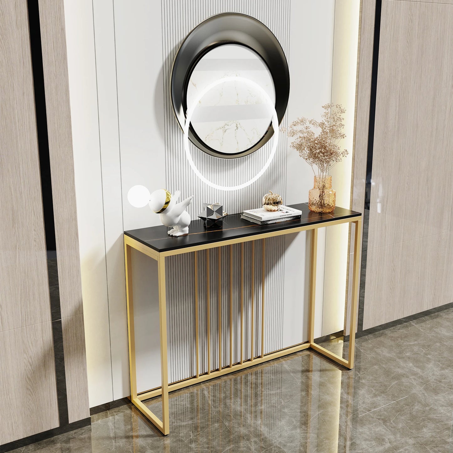 Table Console Moderne en Marbre
