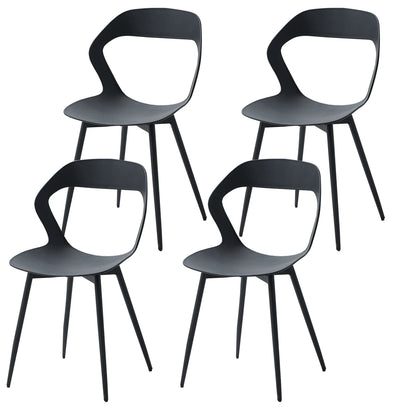 Ensemble de 4 Chaises nordiques au design créatif